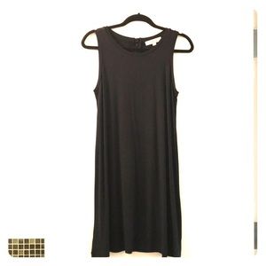 NWT LOFT Sleeveless Black Flowy Dress